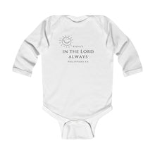 Load image into Gallery viewer, Rejoice in the Lord Onesie
